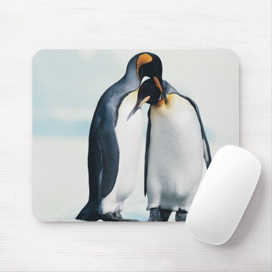 Zwei liebevolle Pinguine Mousepad (Mit Mouse)