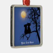 Zwei Liebhaber Cat Premium Square Ornament (Rechts)