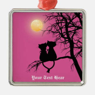 Zwei Liebhaber Cat Premium Square Ornament