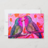 zwei Liebhaber Dankeschön Karte (Vorderseite)