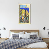 Zwei Liebhaber im blühenden Obstgarten Leinwanddruck (Insitu (Schlafzimmer))