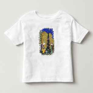 Zwei Liebhaber in einem blühenden Obstgarten Kleinkind T-shirt