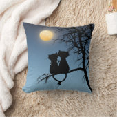 Zwei Liebhaber Kat-Klasse-A-Baumwollwirbelkissen 1 Kissen (Decke)