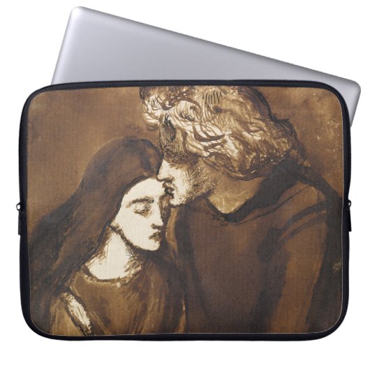 Zwei Liebhaber von Dante Gabriel Rossetti Laptopschutzhülle (Vorderseite)