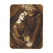 Zwei Liebhaber von Dante Gabriel Rossetti Magnet (Vertikal)