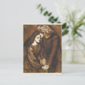 Zwei Liebhaber von Dante Gabriel Rossetti Postkarte (Stehend Vorderseite)
