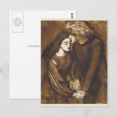 Zwei Liebhaber von Dante Gabriel Rossetti Postkarte (Vorne/Hinten)