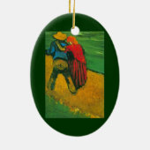 Zwei Liebhaber von Vincent van Gogh Keramikornament (Hinten)