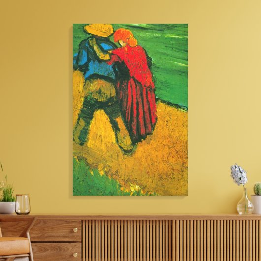 Zwei Liebhaber von Vincent van Gogh Leinwanddruck (Insitu (Wohnzimmer))