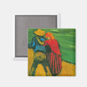 Zwei Liebhaber von Vincent van Gogh Magnet (Vorderseite/Rückseite)