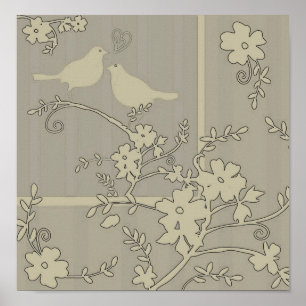 Zwei liebliche Vögel ~ Poster / Print