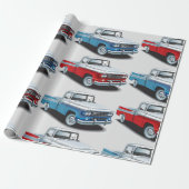 Zwei Lieferwagen Geschenkpapier (Ungerollt)