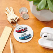 Zwei Lieferwagen Schlüsselanhänger