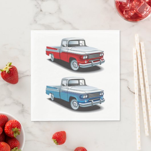 Zwei Lieferwagen Serviette (Beispiel)