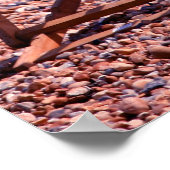 Zwei Liegestühle am Strand Poster (Ecke)