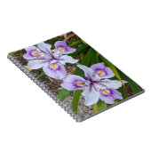 Zwei Lila Beunirs Floral Notizblock (Rechte Seite)