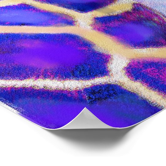 Zwei Lila Giraffen Poster (Ecke)