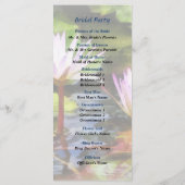 Zwei Lila Hochzeitsfeiern Programm (Rückseite)