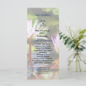 Zwei Lila Hochzeitsfeiern Programm (Stehend Vorderseite)