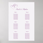 Zwei Lila Sitzpläne Poster (Vorne)