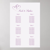 Zwei Lila Sitzpläne