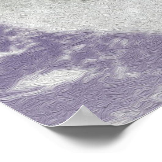 Zwei lila Stiefmütterchen Poster (Ecke)