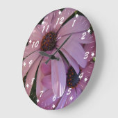 Zwei Lila Tage Große Wanduhr (Winkel)