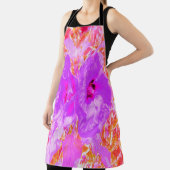 Zwei Lila und heiße rosa Pollen Crazy Hibiskus Schürze (InSitu)