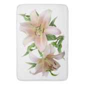 Zwei Lilien Badematte (Vorderseite Vertikal)