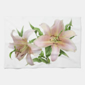 Zwei Lilien Geschirrtuch (Horizontal)