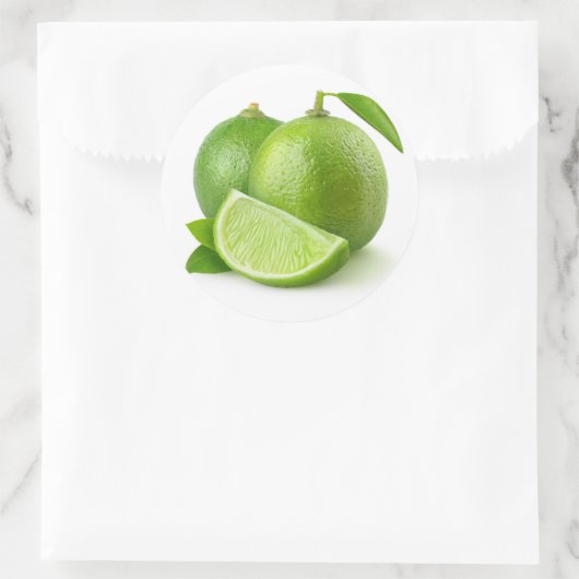 Zwei Limes Runder Aufkleber (Tasche)