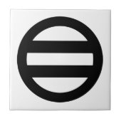 Zwei Linien, umkreist Fliese (Vorderseite)