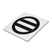 Zwei Linien, umkreist Fliese (Seite)