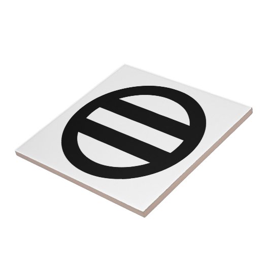 Zwei Linien, umkreist Fliese (Seite)