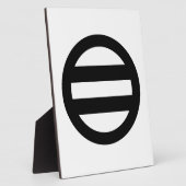 Zwei Linien, umkreist Fotoplatte (Seite)