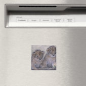 Zwei Lion Cubs Magnet (In Situ (Geschirrspüler))
