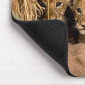 Zwei Lion Cubs Mousepad (Ecke)