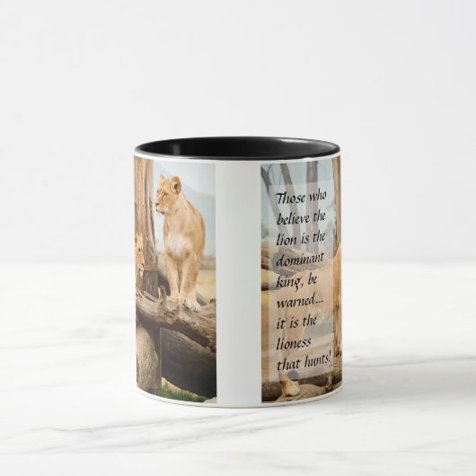 Zwei Lionesse Tasse (Zentrum)