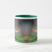 Zwei Lippen Kaffee Tasse (Zentrum)