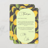 Zwei Lippen und Tulips Hochzeit Danke Karte (Vorne/Hinten)