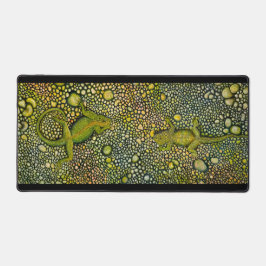 Zwei Lizards grüßen einander Schreibtischunterlage