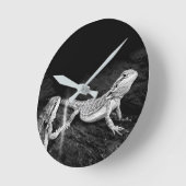 Zwei Lizards Runde Wanduhr (Winkel)