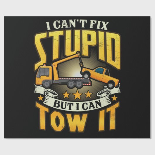 Zwei LKW-Fahrer ich kann nicht reparieren Stupid, Geschenkpapier (Flach)