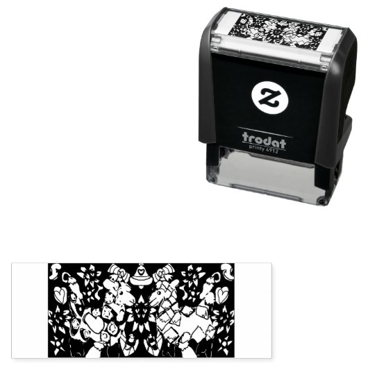 Zwei Llamas-Kunstwerke Permastempel (Beispiel)