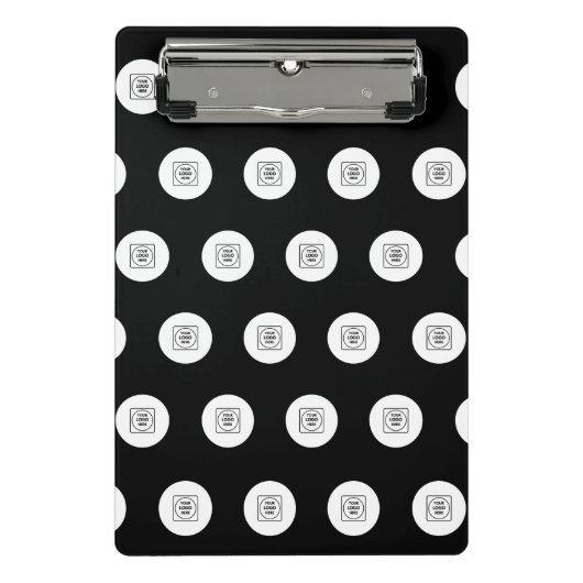 Zwei-Logo-Step-Repeat-Mini-Clipboard Mini Klemmbrett (Vorderseite)
