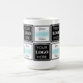 Zwei Logos Event White Simple Background Kaffeetasse (Mittel)