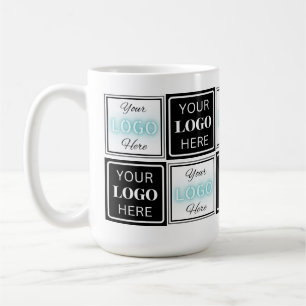 Zwei Logos Event White Simple Background Kaffeetasse