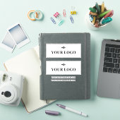 Zwei Logos und zwei Texte - Ihr Unternehmen Aufkleber (iPad Hülle)