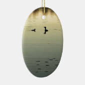 Zwei Loons Keramikornament (Rechts)