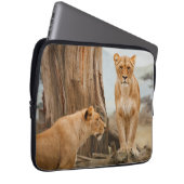 Zwei Löwen Laptopschutzhülle (Vorne Rechts)